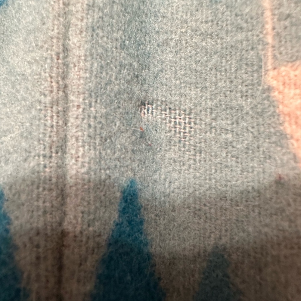 Pendleton Light Blue Wool Aztec Print Shoulder Ba… - image 14